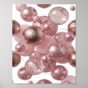 Poster Arte abstrata prateada intensa