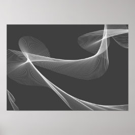 Poster Arte Abstrata - Preto e Branco