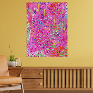 Poster Arte Abstrata: Sonhos de Verão