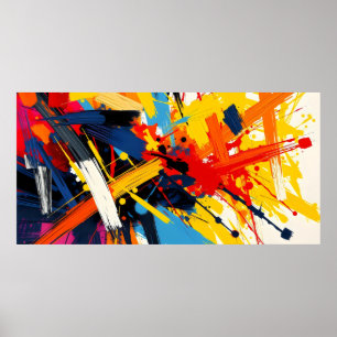 Poster Arte Abstrato Colorida -