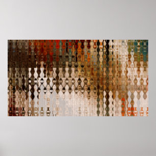 Poster arte abstrato colorida interseção geométrica