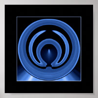 Arte Abstrato Contemporânea Real Azul