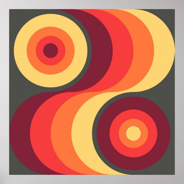 Pôster Arte Abstrato de Arco Arco Arco Arco Arco-Arco Abs (Frente)