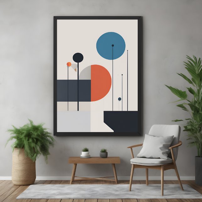 Poster Arte Abstrato Geométrica Moderna Minimalista (Criador carregado)
