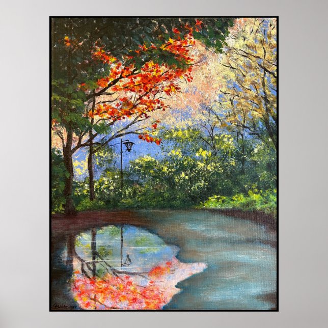 Poster Arte Acrílica O Caminho (Frente)