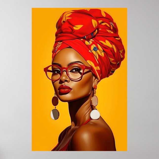 Poster Arte Afro-Americana | Arte Preta | Ladonna (Frente)