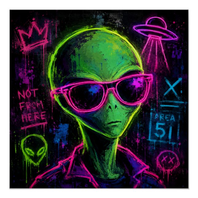Pôster Arte Alien (Frente)