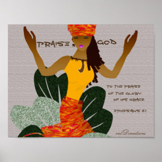 Poster Arte Americana Africana