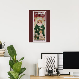 Poster Arte Antiga Arte Nova Helm Cacao por Privat Livemo