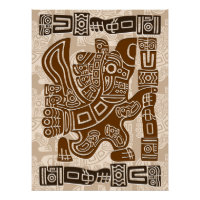 Arte Antiga Tribal do Guerreiro de Águia Asteca