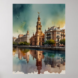 Poster Arte aquática de Buenos Aires