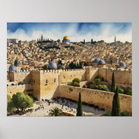 Arte aquosa de Jerusalém Israel