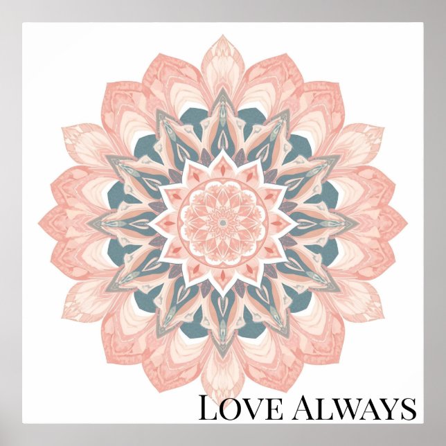 Poster Arte árabe Mandala (Frente)