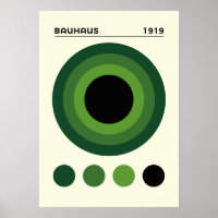 Arte Bauhaus 1919 Círculos Concêntricos, decoração