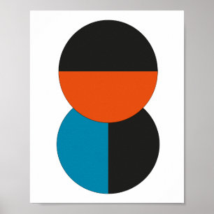 Poster Arte Bauhaus Minimalista Geométrico Vintage Anos 2