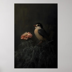 Poster Arte Botânica da Dark Academia de Bird & Bloom, Vi