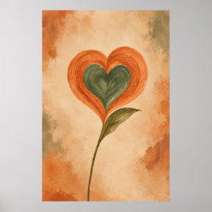 Poster Arte Botânica em Parede Desert Heart