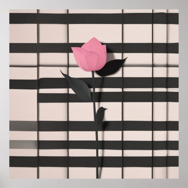 Poster Arte Botânica Minimalista (Frente)