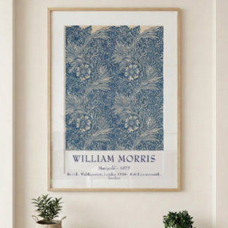 Pôster Arte Botânica Vintage Calêndula William Morris 187