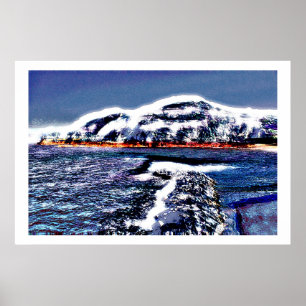 Poster Arte brilhante do inverno