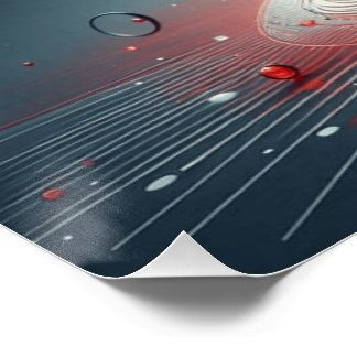 Pôster arte brilhante em parede