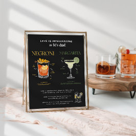 Poster Arte Caprichosa de Desenho Retro | Bebida com Selo