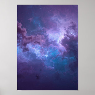 Poster Arte Celestial de Parede em Plumagem Opalescente N