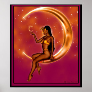 Poster Arte celestial do Danae de Karice