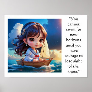 Poster Arte Chibi inspiradora