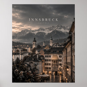 Poster Arte Cinematicamente Monocromática da Cidade de In