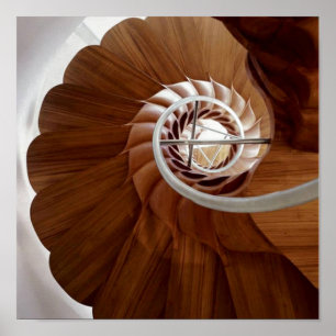 Pôster Arte circular interna da ESCADARIA: Gráficos por