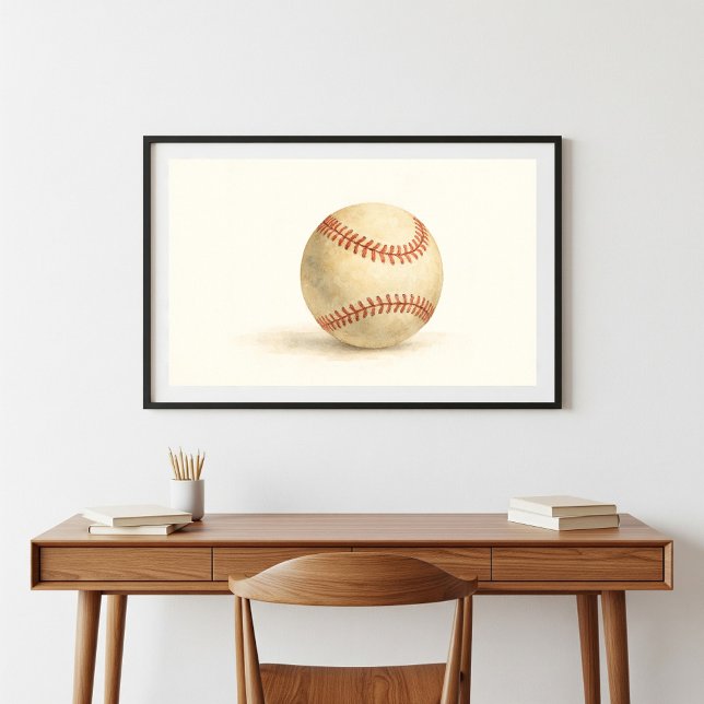Poster Arte Clássica de Aquiles Baseball (Criador carregado)