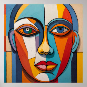 Poster Arte Colorida abstrato