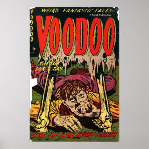 Pôster Arte cómica da época dourada - Voodoo