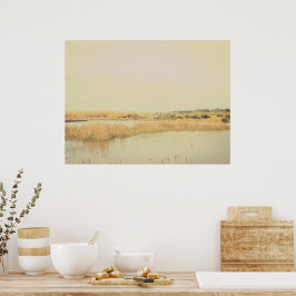 Poster Arte Contemporânea para Parede de Casa Neutra e Na