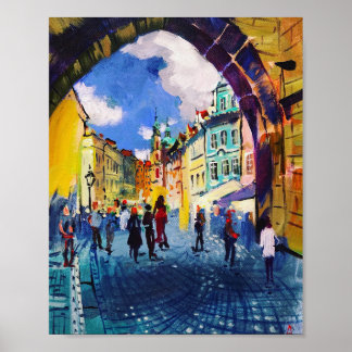 Poster Arte contemporânea, pintura, Praga