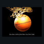 Poster Arte criativa de basquete de cotação motivadora<br><div class="desc">Eu Adoro Este Jogo. Esportes populares - Imagem de bola de basquete.</div>