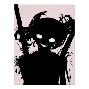 Pôster Arte Criativo de Anime para Parede Garotas 15