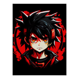 Pôster Arte Criativo de Anime para Parede   Meninos 11