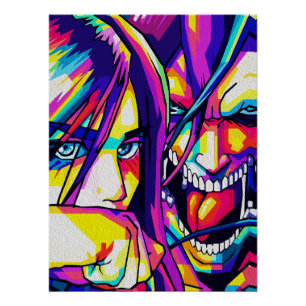 Pôster Arte Criativo de Anime para Parede Rapazes, Rapa