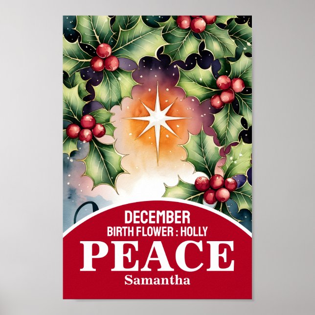 Poster Arte cristã para berçário do mês de nascimento de  (Frente)