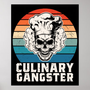 Poster arte culinária engraçada Gangster