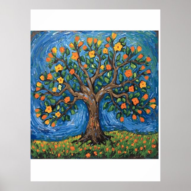 Poster Arte da árvore da vida,Celta (Frente)