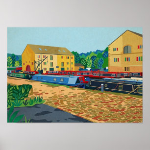 Poster Arte da Bacia do Canal de Sowerby Bridge