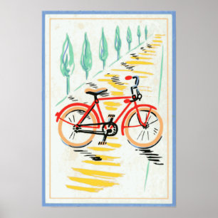 Pôster Arte da bicicleta