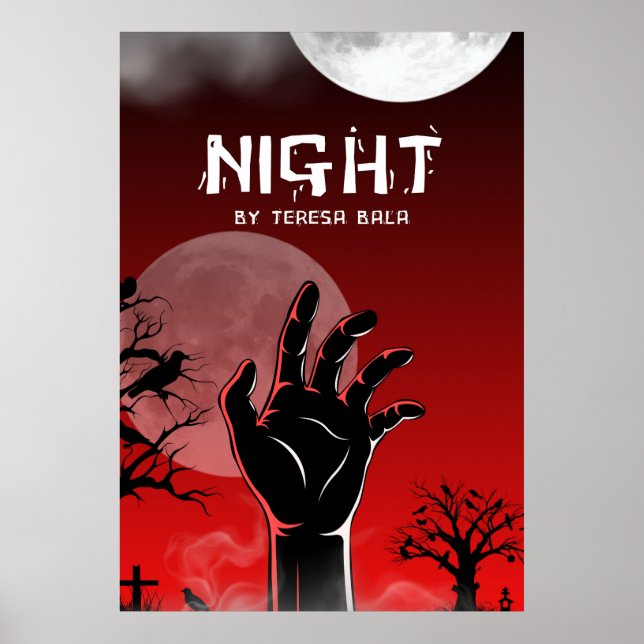 Poster Arte da Capa do Livro do Autor Material de Promoçã (Frente)