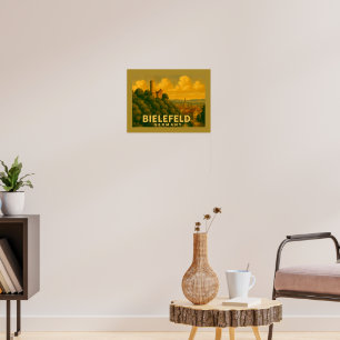 Poster Arte da Cidade Bielefeld Alemanha