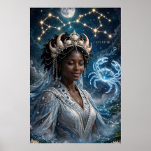 Arte da Deusa Negra do Câncer Lunar