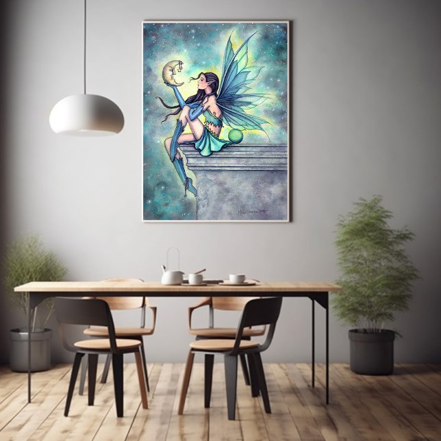 Poster Arte da Fada Amiga da Lua por Molly Harrison (Criador carregado)