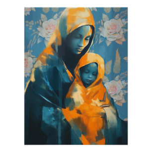 Pôster Arte da Maternidade Sentimental em Poster brilhant